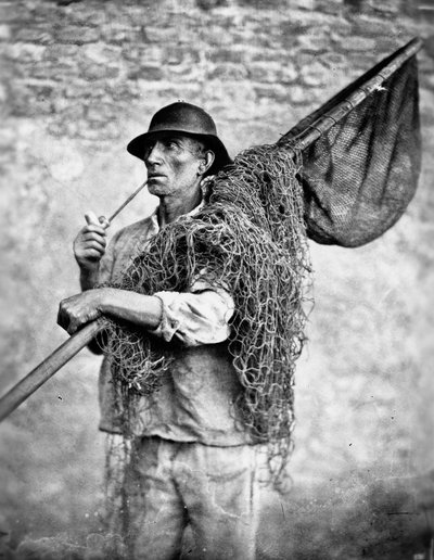 Portrait of a Fisherman Carrying his Nets by Carlo Naya